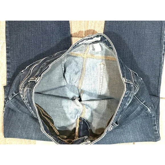 Chicos Platinum Denim Womens Jeans Size 2 Short Medium Wash Stretch Cotton Blend - Picture 8 of 9